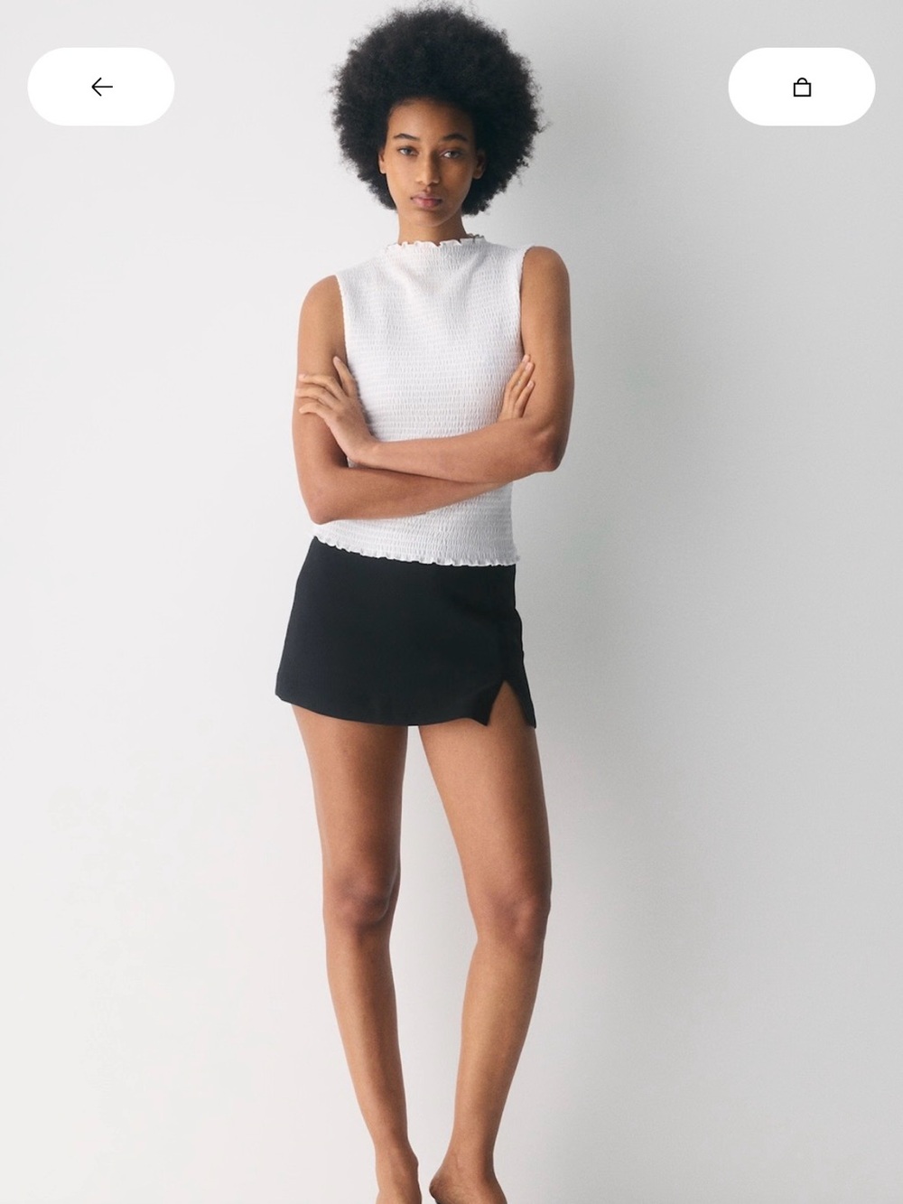Aritzia Wilfred Daphne Mini Skort with slit - 10